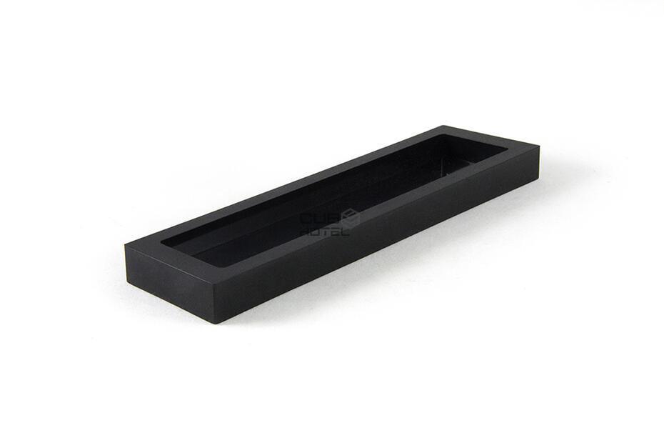 Bandeja Amenities ABS Preta 4,9x17,7cm